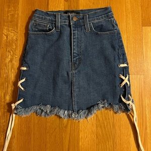 Akira jean mini skirt